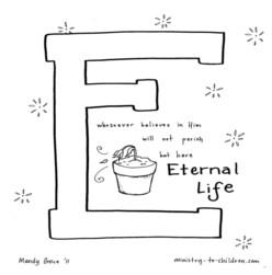 Coloring Page-E-Eternal Life